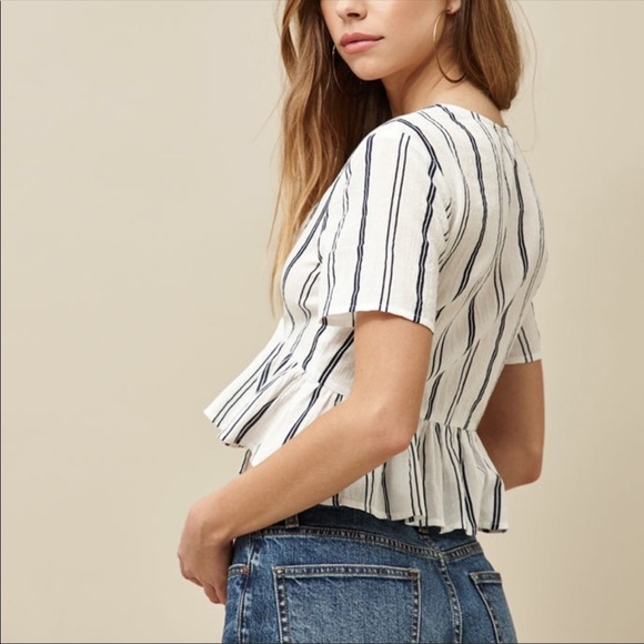 PacSun X LA Hearts Short Sleeve Tie Front Top - Picture 5 of 6